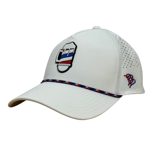 BARBER BEER POLE PVC CURVED 5 PANEL PERFORMANCE WHITE
