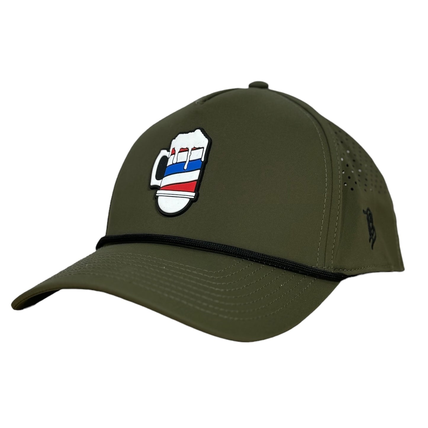 BARBER BEER POLE PVC CURVED 5 PANEL PERFORMANCE GREEN